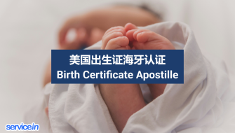 美国出生证海牙认证 Birth Certificate Apostille