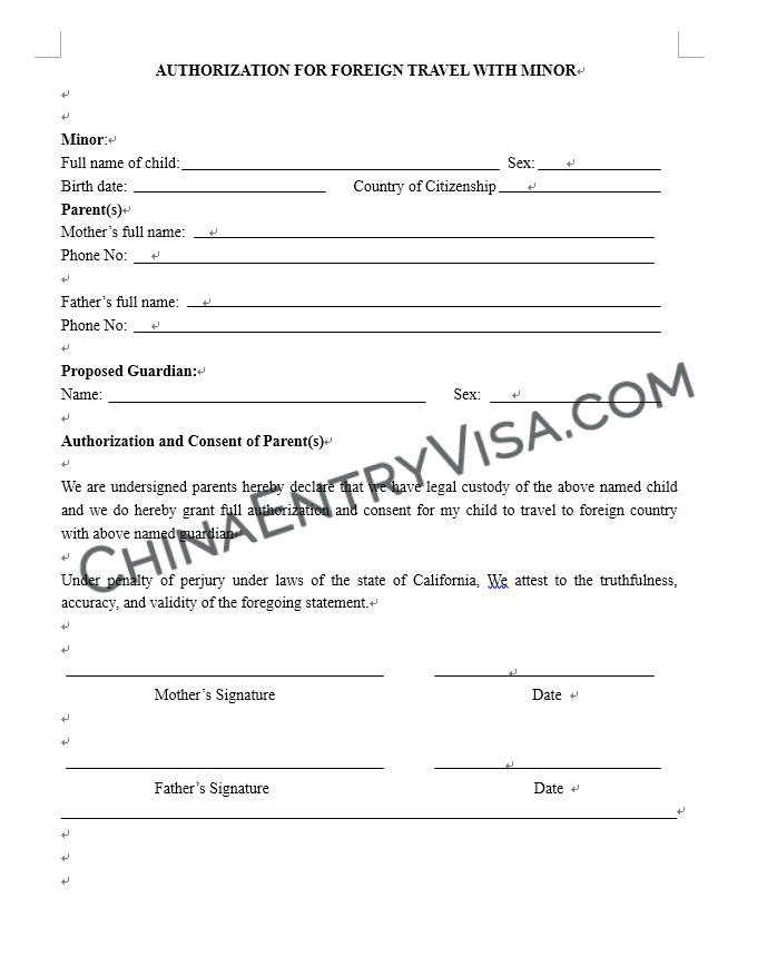 Authorized Notarization and Certification Facilitation for US-China Child Documentation